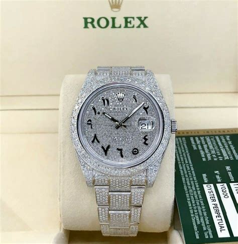 iced rolex datejust 41mm|rolex daytona iced out price.